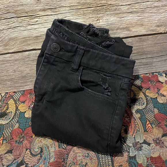 AMERICAN EAGLE Curvy Hi-Rise Jegging in Black - Womens 10 Short, NWOT - Picture 13 of 13
